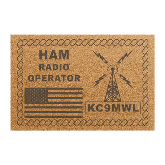 Personalized Call Sign Doormat by Key Junkies