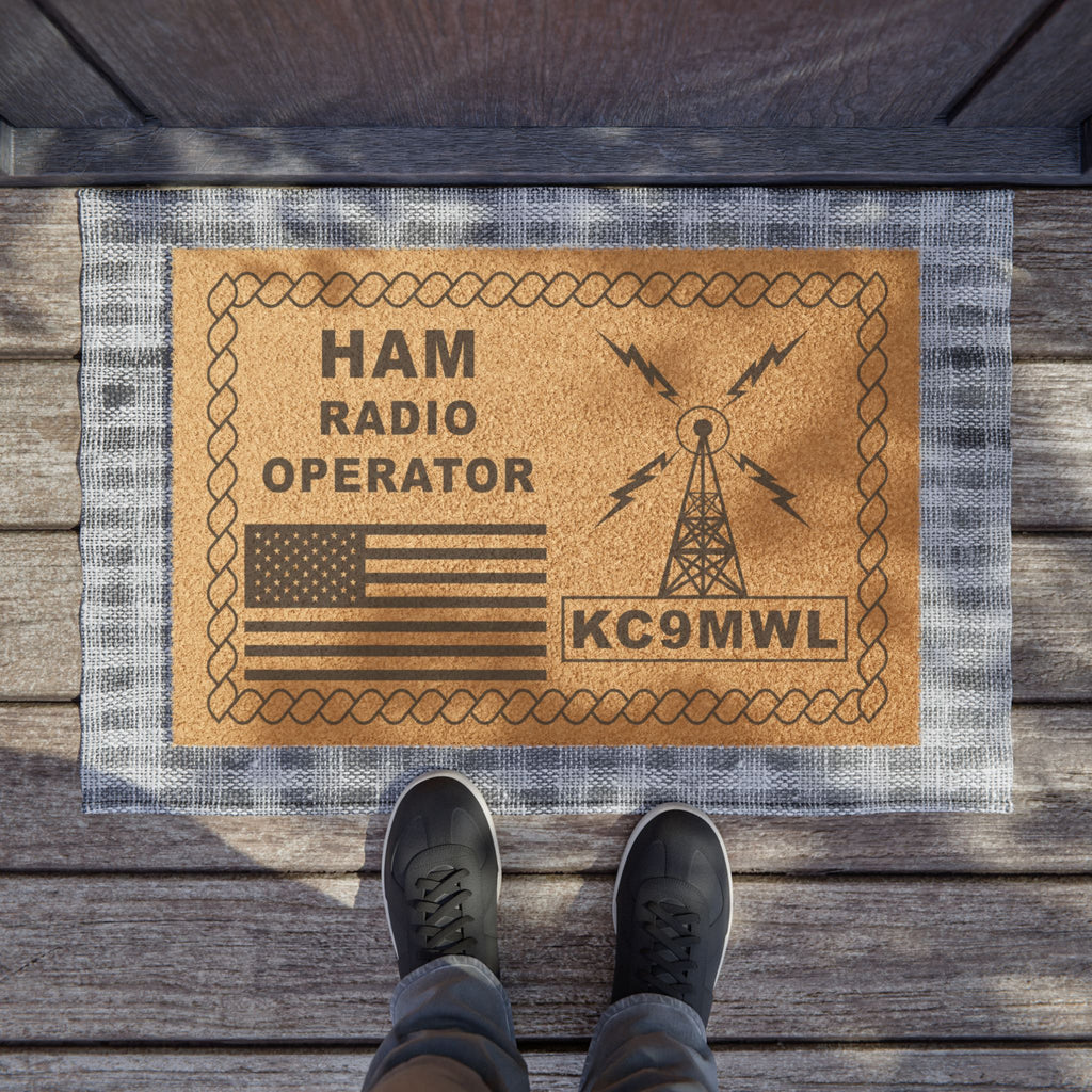 Personalized Call Sign Doormat by Key Junkies